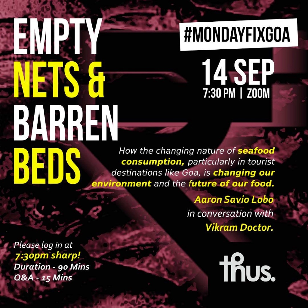 Empty Nets and Barren Beds | A conversation | Vikram Doctor with Dr. Aaron Savio Lobo | 14th September 7.30 pm